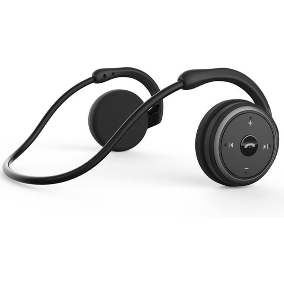 Small Bluetooth Headphones Behind The Head, Sports Wireless Headset with Built in hone and Crystal-Clear Sound, Fold-able and Carried in The Purse, and 12-Hour Battery Life, Black