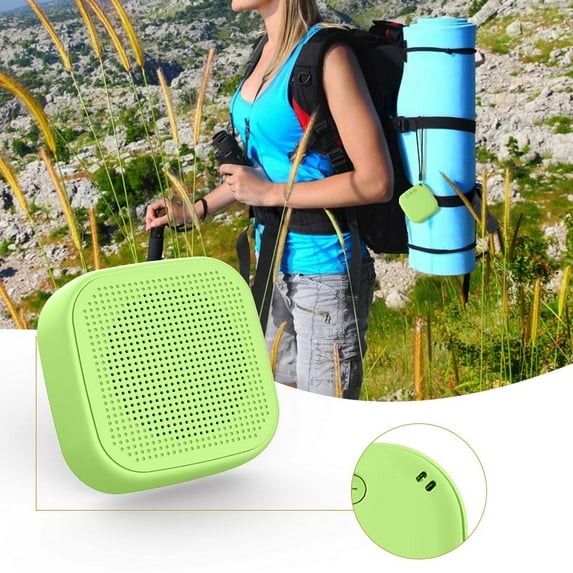 Small Bluetooth Speaker,Mini Portable Wireless Speaker,49-Foot Bluetooth Range,Enhanced,Support Insert Card,Bluetooth Speaker For Travel,Hiking,Car,Gift Green Free Size