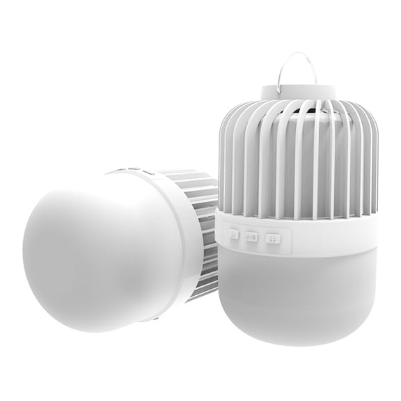 Small Bluetooth Speakers Wireless Camping Lantern With Bluetooth Speaker, Portable USB Rechargeable Power Bank Flashlight Survival Kits For Indoor Outdoor Home Emergency Power Outages White