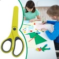 thumbnail image 1 of Small Blunt Craft Scissors, All Purpose Scissors with Rubber Plastic Case, Sharp Stainless Steel Blades Safety Comfort Grip for Cutting Paper, Scissors for Classroom, Yellow, 1 of 8