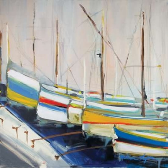 Small Boats Canvas Art - Melissa Lyons (24 x 24)