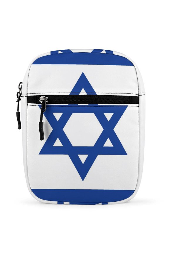 Small Body Bag 6.77.92.2in Easy To Carry Light Portable And Durable For Shopping Going To Work Dating Running Cycling Daily Travel Official Flag Israel Rightly Proportions Colors