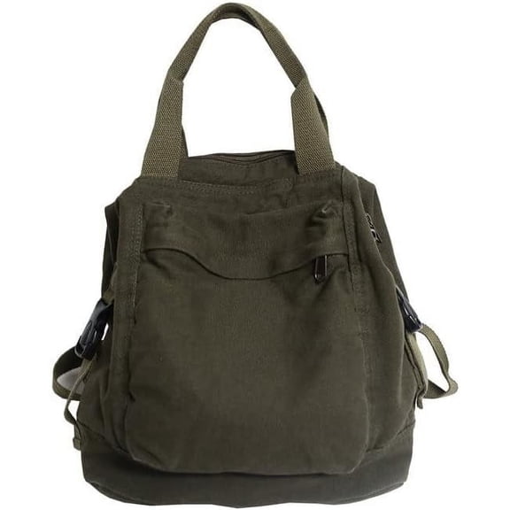 Small Bohemian Canvas Women's Backpack Vintage Style Outdoor Travel Bag Casual Daypack Grunge Aesthetic Hippie Y2K Backpacks