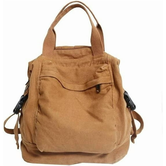 Small Bohemian Canvas Women's Backpack Vintage Style Outdoor Travel Bag Casual Daypack Grunge Aesthetic Hippie Y2K Backpacks