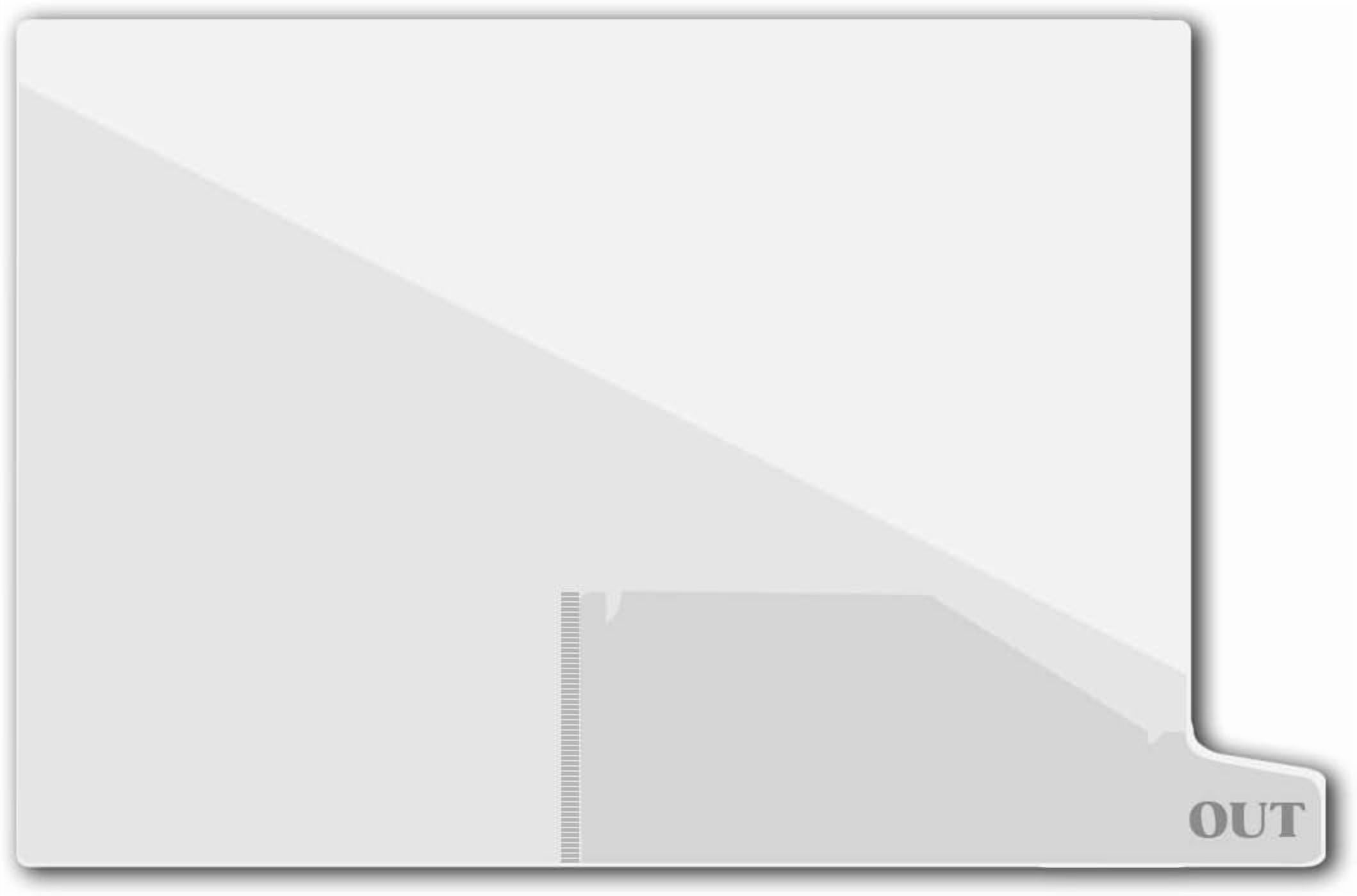 Small Bottom Tab Vinyl Outguides, Diagonal Cut Front Pocket, Bottom Out ...