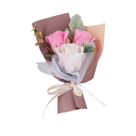 Small Bouquet of Flowers,Preserved Flowers Bouquet,Forever Roses Bouquet,Artificial Rose Bouquet,Artificial Plants and Flowers,Valentine Day Gifts for Women Mom Wife Girlfriend Her,1PC,5.51"x7.87"