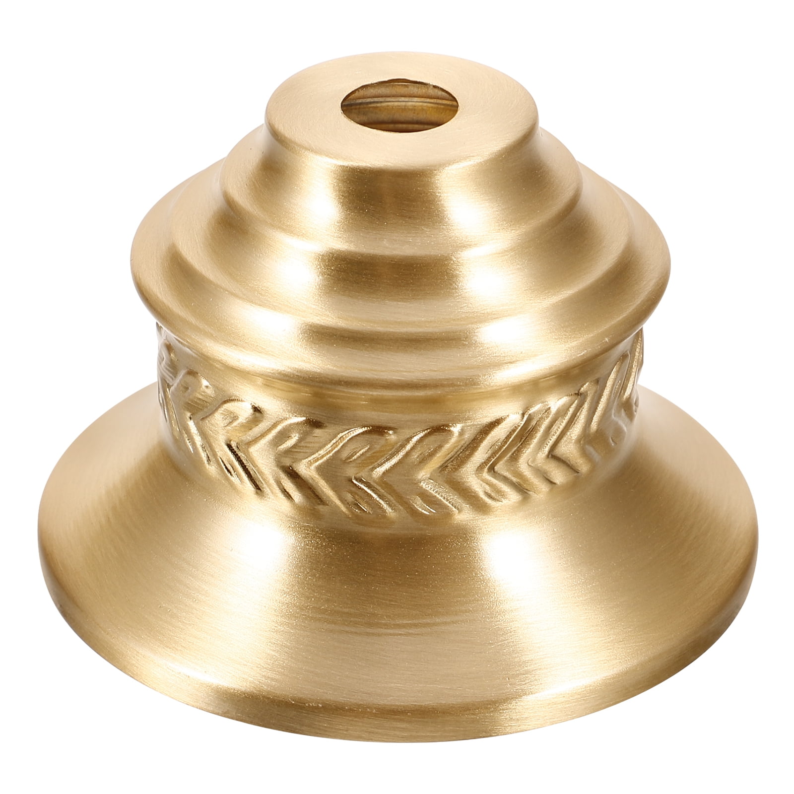 TANOM Small Brass Lamp Finial Rounded Sturdy Light Base Finial