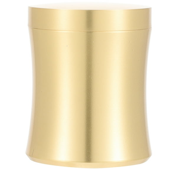 Small Brass Storage Tank Decorative Powder Storage Jar Household Tea Canister