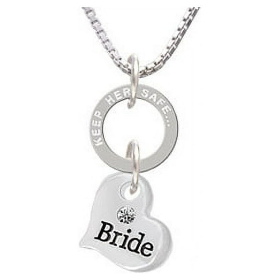 Small Bride Heart - She Believed Eternity Ring Necklace