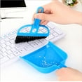 thumbnail image 1 of Small Broom and Dustpan Set, Nesting Tiny Cleaning Broom with Handle, Mini Dust Pan, Sweeping Set for Desk Table, Lobby Broom Combo, Dust Pan and Broom Kit, Compact Hand Broom for Kitchen,Blue, 1 of 4