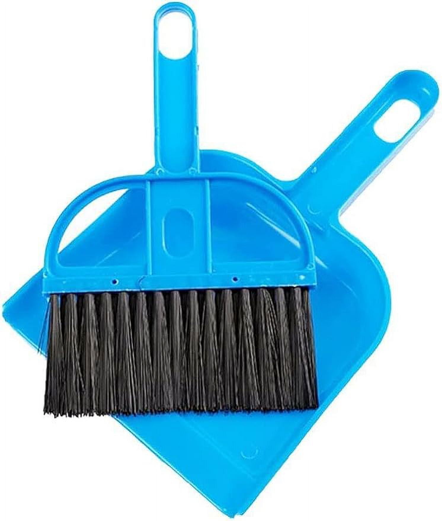 Small Broom and Dustpan Set Portable Plastic Brush Set Broom