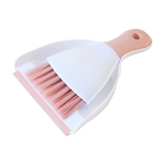 Small Broom and Dustpan Set,Mini Broom and Dustpan,for Home Cleaning, Sofa, Desk, Guinea Pig Cage, Cat Litter Pink