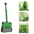 thumbnail image 1 of Small Broom with Dustpan for Kids Small Cleaning Set Toys–Frog Green, 1 of 8