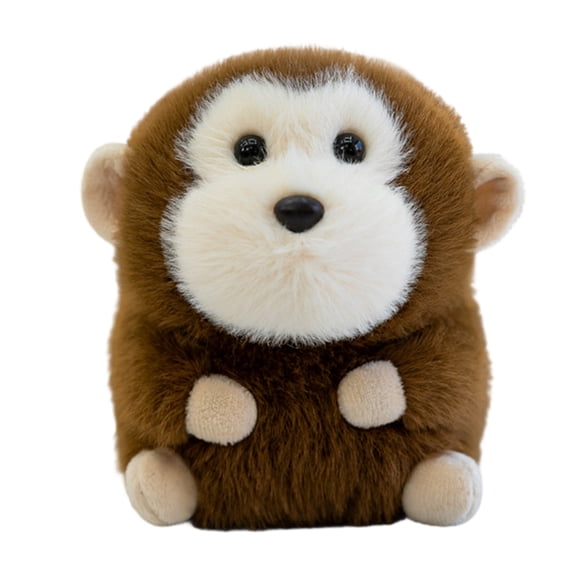 Small Brown and Cream Monkey Stuffed Animal, Squishy 15Cm Plush Doll Perfect As decor for Bedroom, Versatile Cute decor for Bedroom Use, Sweet toddler Friendly Stuffed toy for