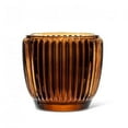 thumbnail image 1 of MDR Trading Inc. AB-27-METRO-923-BRN_Q01 Small Brown Ribbed Votive Candle Holder, 1 of 4