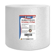 Mighty Gadget Eco-Friendly Bubble Cushioning Wrap, 72 FT, Perforated Every 12 IN, Clear Bubble Roll