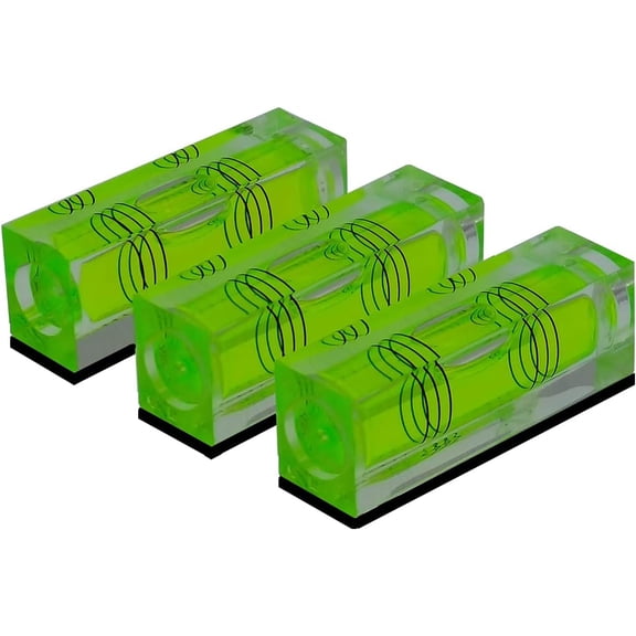 Small Bubble Level Tool Mini bubbles rectangle Three Line Horizontal Pearl 522015MM Magnetic/non Dual-use High Precision For Motorhome, Camping, Trailer, Construction, Photo frame, CNC machine