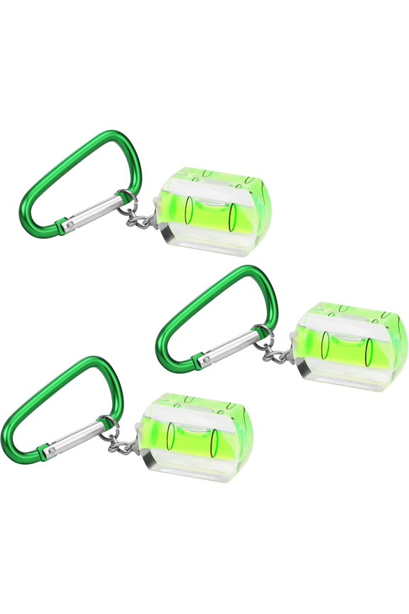Small Bubble Level with Keychain 3-Pack Mini Pocket Tool Spirit Level Measuring Picture Hanging layout Tools