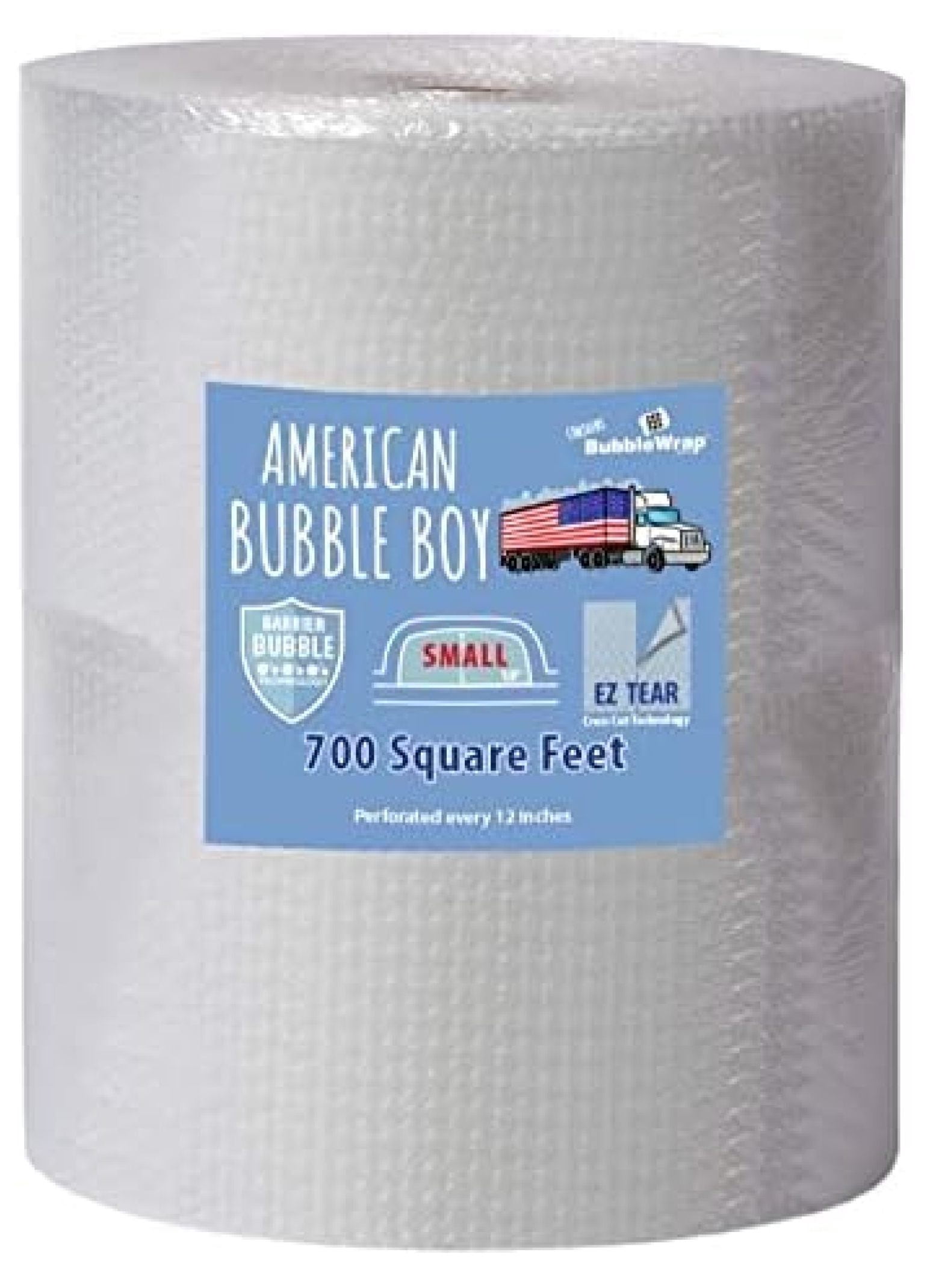 Small Bubble Wrap, (24" Wide, 700 Square Feet)
