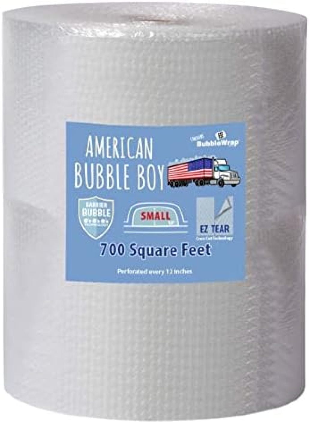 Small Bubble Wrap, (24" Wide, 700 Square Feet)