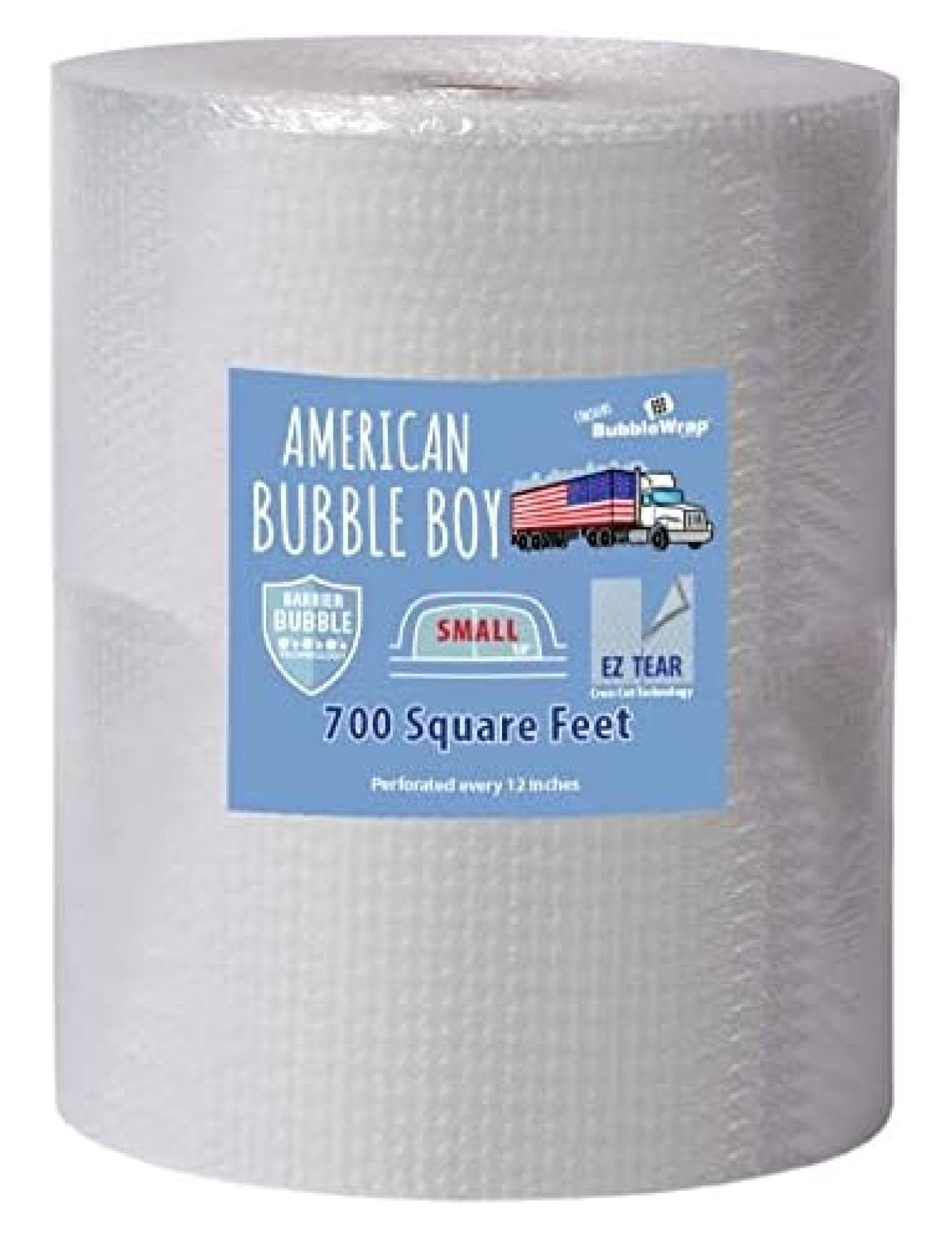 Small Bubble Wrap, (24" Wide, 700 Square Feet)