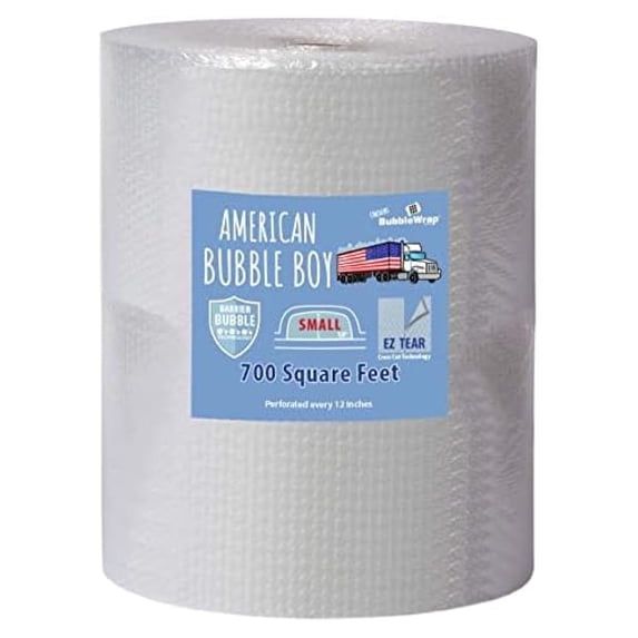 Small Bubble Wrap, (24" Wide, 700 Square Feet)
