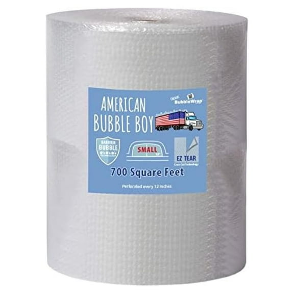 Small Bubble Wrap, (24" Wide, 700 Square Feet)