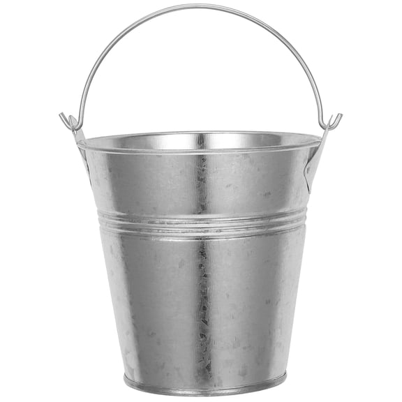 Small Bucket with Lid Steel Drum Sleek Mini Plant