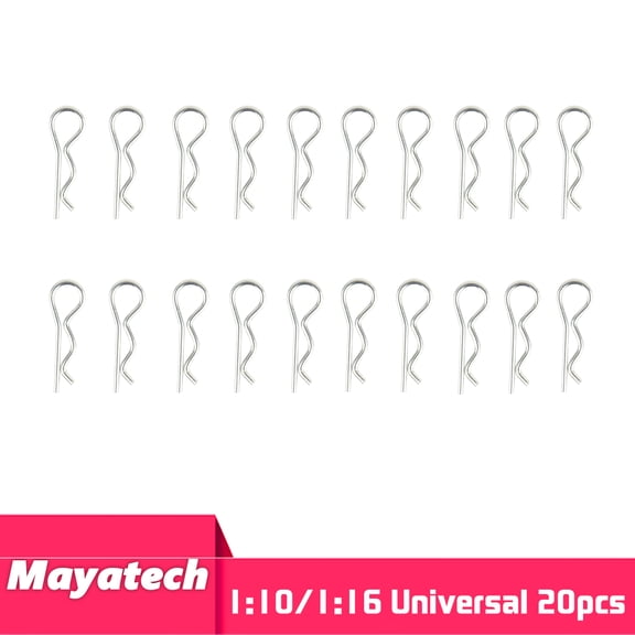 Small Buckle 20pcs-RC Car Body Clips, Pins, Housing Latch, R Buckles, Partners for TRAXXAS SCX10 for HSP, 1/5 1/6 1/7 1/8 1/8 1/12 1/16
