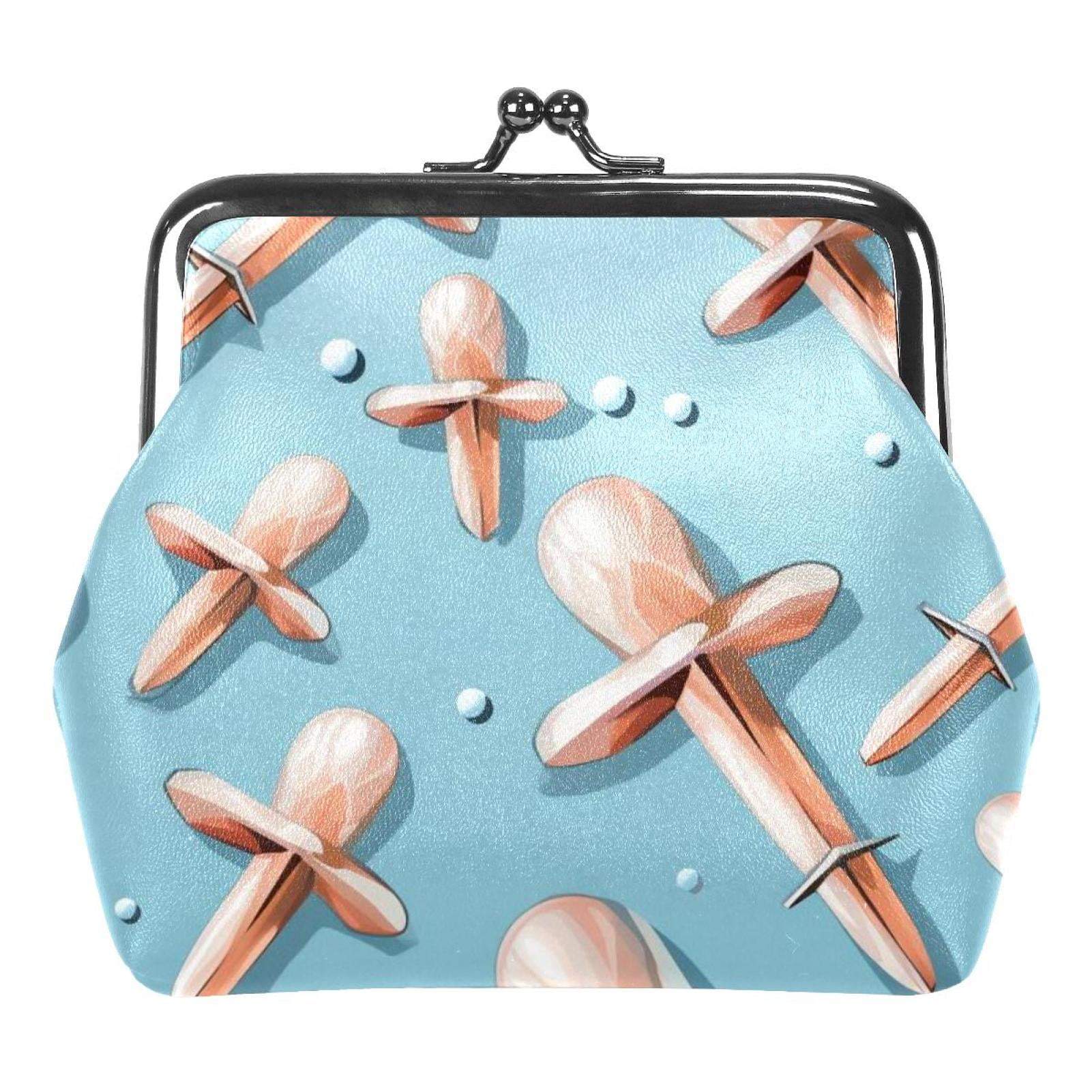 Small Buckle Coin Purse Easter Cross Pouch Kisslock Clasp Change Purse