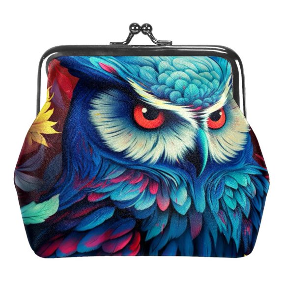 Small Buckle Coin Purse Owl Pouch Kiss-lock Clasp Change Purse Wallets