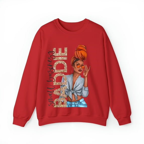 Small Business Baddie Girl Unisex Heavy Blend™ Crewneck Sweatshirt