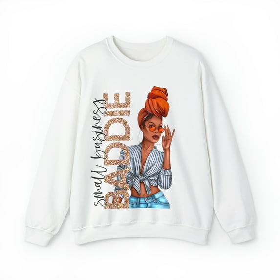 Small Business Baddie Girl Unisex Heavy Blend™ Crewneck Sweatshirt
