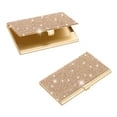 thumbnail image 1 of Small Business Card Holder, 2Pcs Alloy Name Card Holder Bling, Gold Tone, 1 of 6