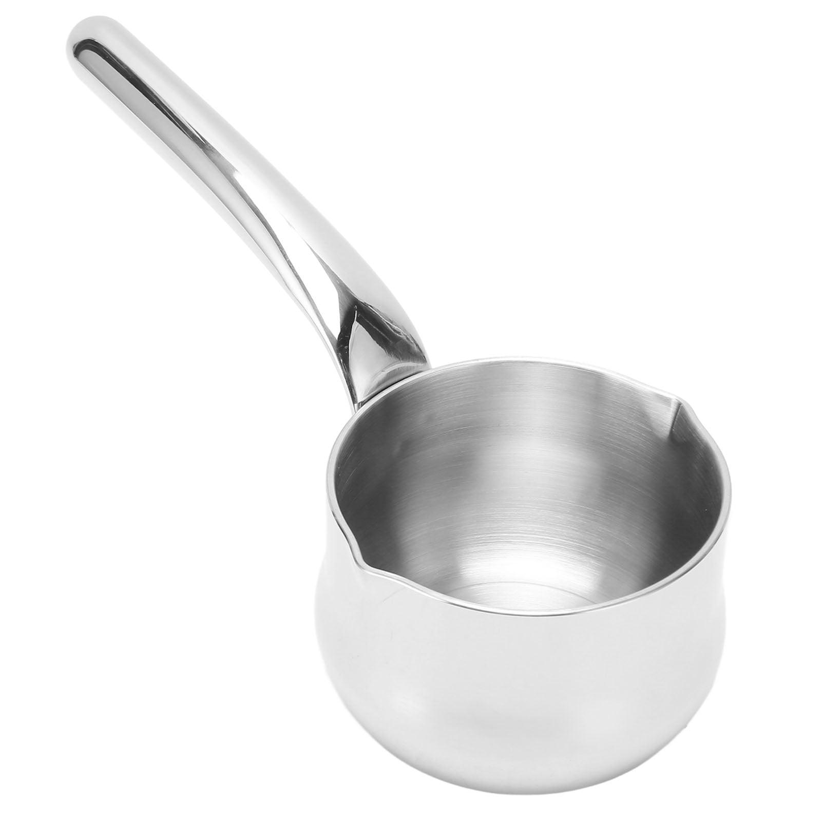 Small Butter Warmer Pot 304 Stainless Steel Mini Hot Oil Pan with Dual