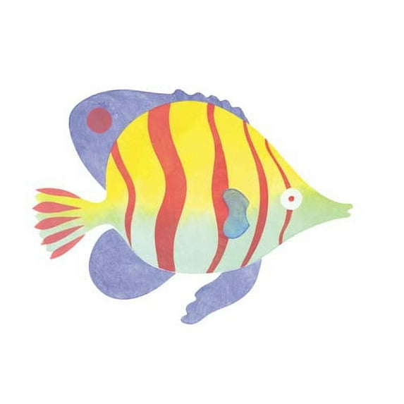 Small Butterfly Fish Wall Stencil SKU #978B by Designer Stencils