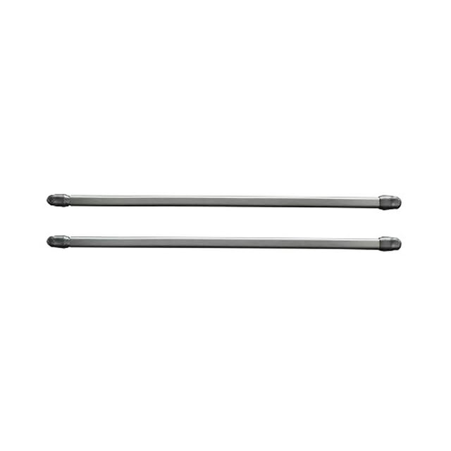 Small Cafe Curtain Rod Adjustable 12" to 16" Set of 2 Chrome