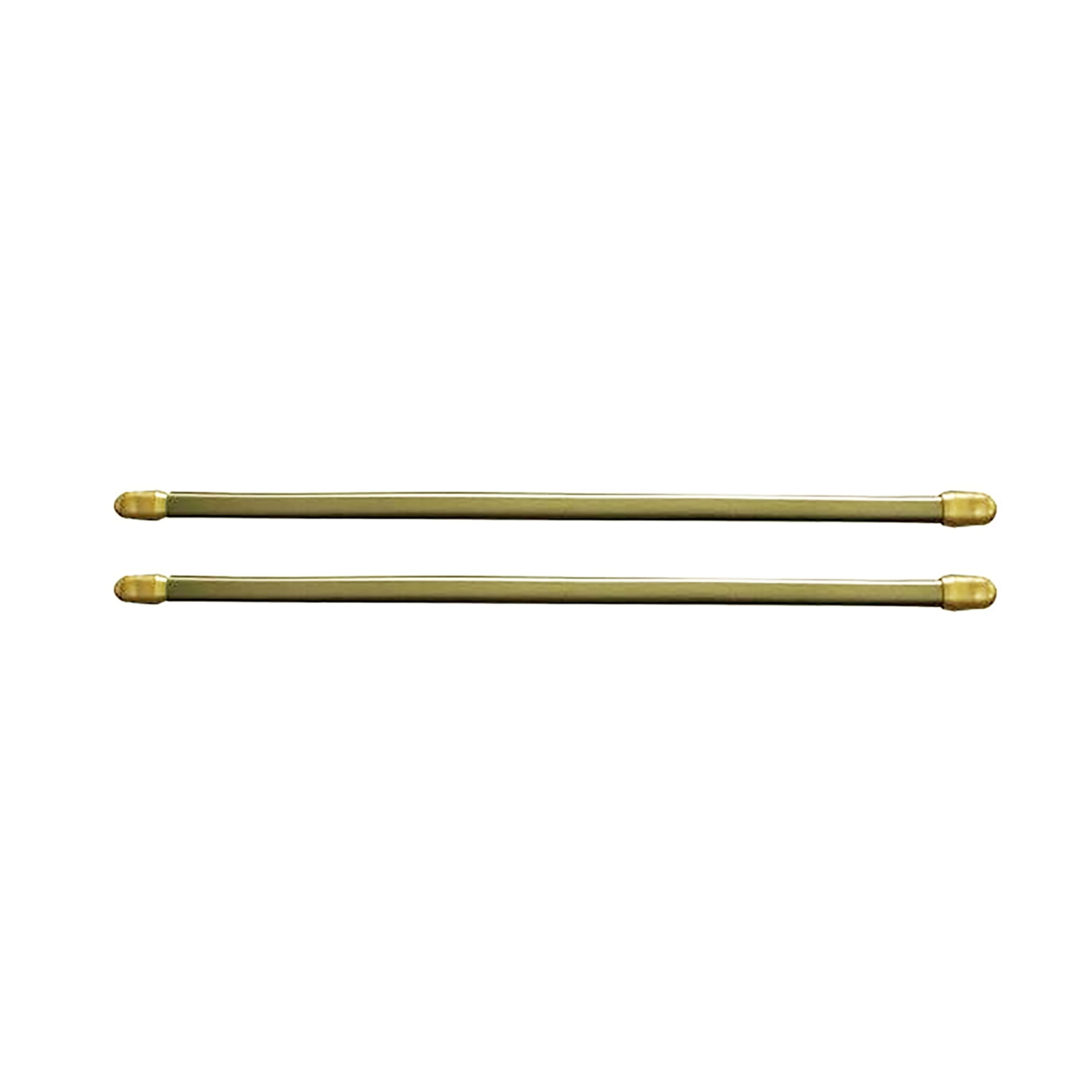 Gold Plated Adjustable Aluminum Cafe Curtain Rod Set