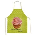 Small Cake Cartoon Cake Ice Cream Print Apron Household Cleaning Women