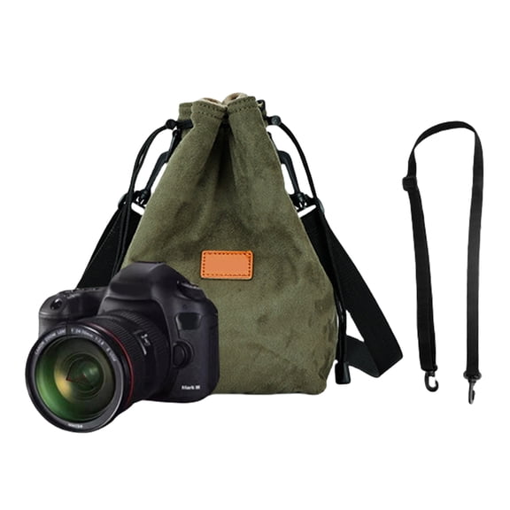 Small Camera Bag Camera Case Drawstring Camera Bag Camera Storage Bag Soft Camera Case with Shouder Strap Replacement