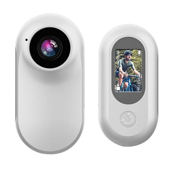 Small Camera, Waterproof, Stabilization, POV Capture, Sensor, with Charge Case and Wearable