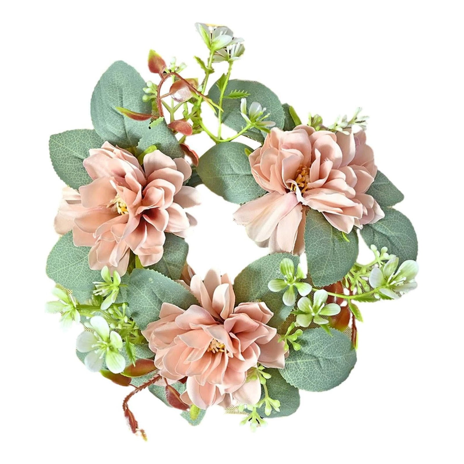 Small Candle Rings Wreaths Flower Candle Rings Flower Garland for