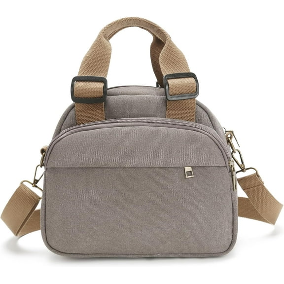 Small Canvas Crossbody Bags for Women Practical Hobo Tote Top-handle Handbag Multi Compartment Casual Going Out Satchel