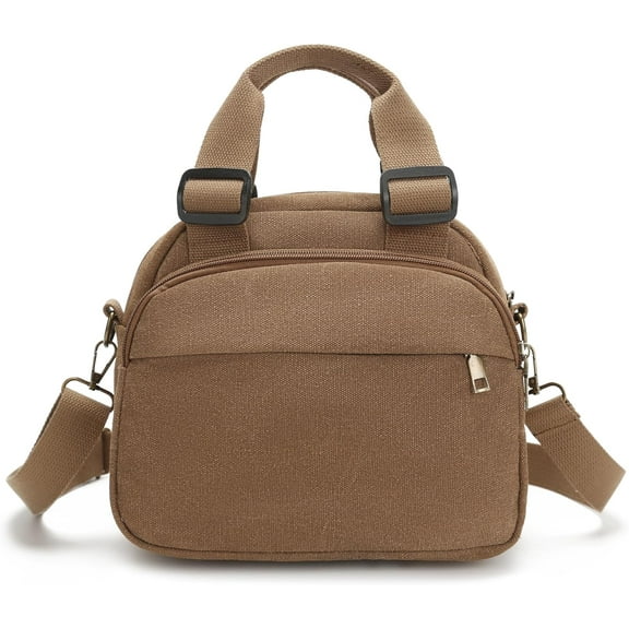 Small Canvas Crossbody Bags for Women Practical Hobo Tote Top-handle Handbag Multi Compartment Casual Going Out Satchel