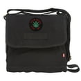 thumbnail image 1 of Small Canvas Field Shoulder Bag - Durable Timeless Messenger with Design, Black This Buds, 1 of 3