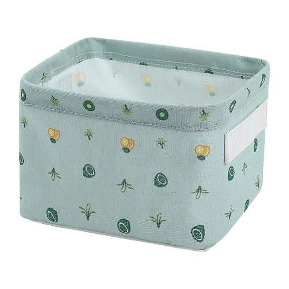 Temary Storage Baskets Fabric Storage Bins for Shelves, 2 Pack Decorative Storage Boxes Canvas Storage Basket with Handles for Organizing Toys, Baby