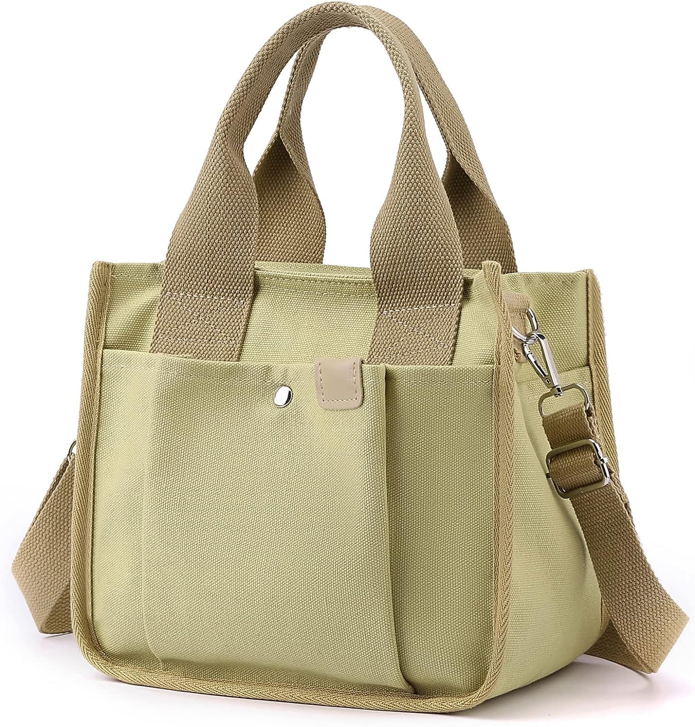 MAISON DE ROOM ROOM☆STRING CANVAS SHOULDER BAG Long/Mini Small Canvas Tote Bag with Pockets for Women, Cute Mini