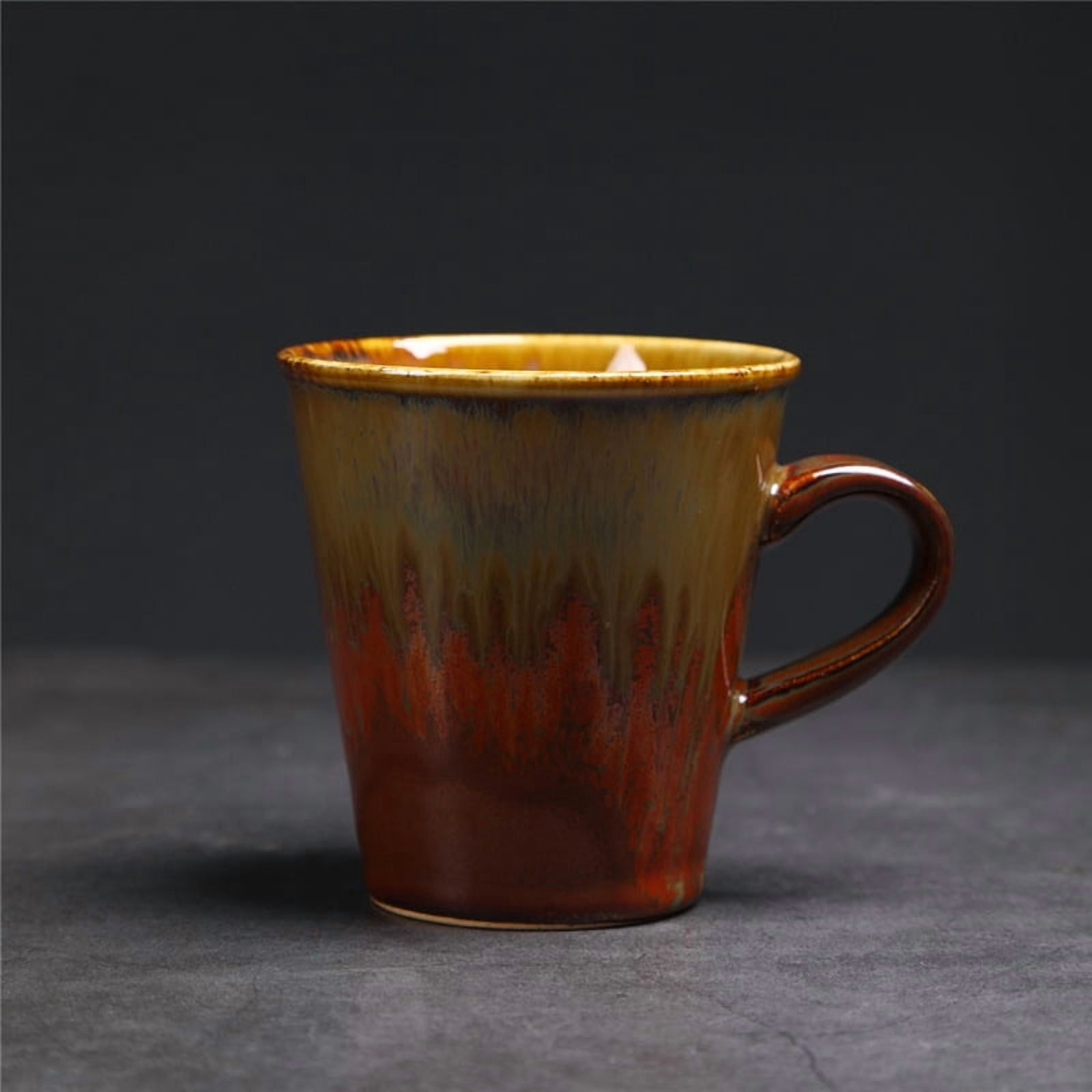 Small Capacity Coffee Cup Retro Style Ceramic Mug Espresso Pour Over Coffee Cup Kiln Change Coarse Ceramic Ceramic Coke Cup