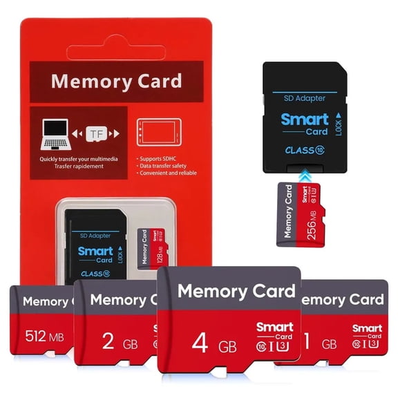 Small Capacity Micro SD TF Memory Card, 64MB 128MB 256MB 512MB 1GB 2GB 4GB Flash Storage Card, Plug‑and‑Play for Old Cameras, MP3 Players, Game Consoles & Industrial Devices