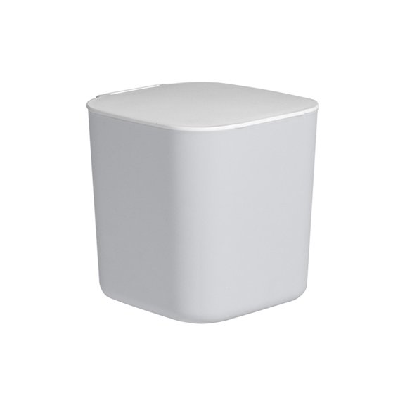 Small Car Trash Can Slim Design 12x11.5x11.5cm Small Plastic Trash Can for Desktop Office Home Restaurant Storage